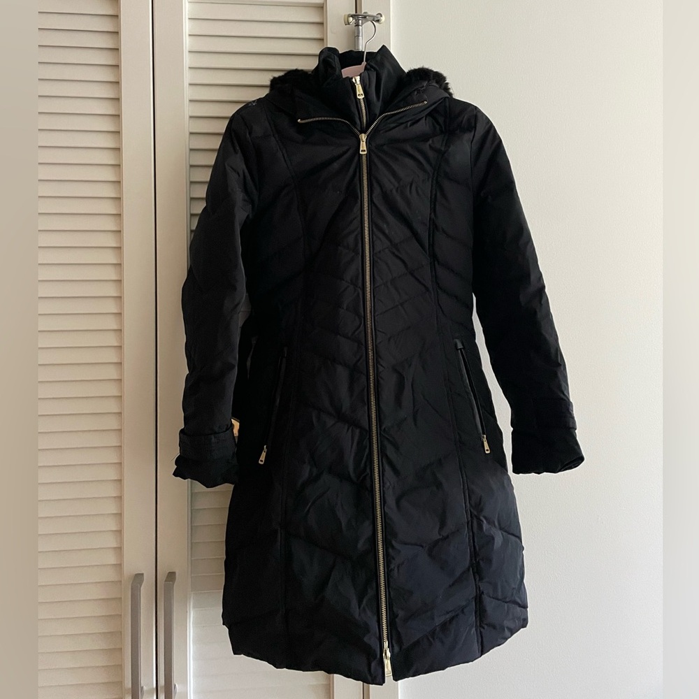 Cole Haan Small Black Parka Winter Jacket